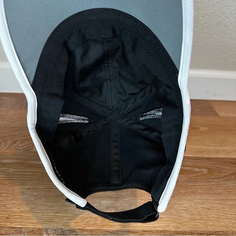 Adidas Aeroready Black Athleisure Adjustable Strapback Women's Cap Hat, OS